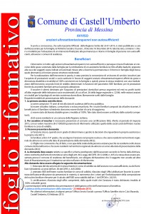 foglio informativo anziani ultrasettantacinquenni non autosufficienti