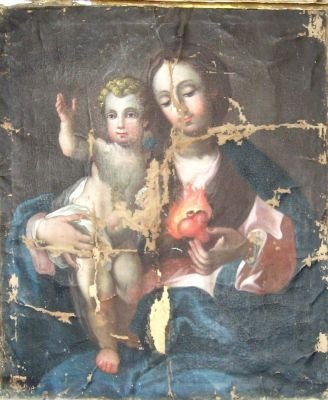 madonna col bambino del sacro cuore