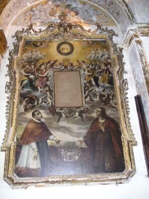 tela vergine con san carlo e santa francesca