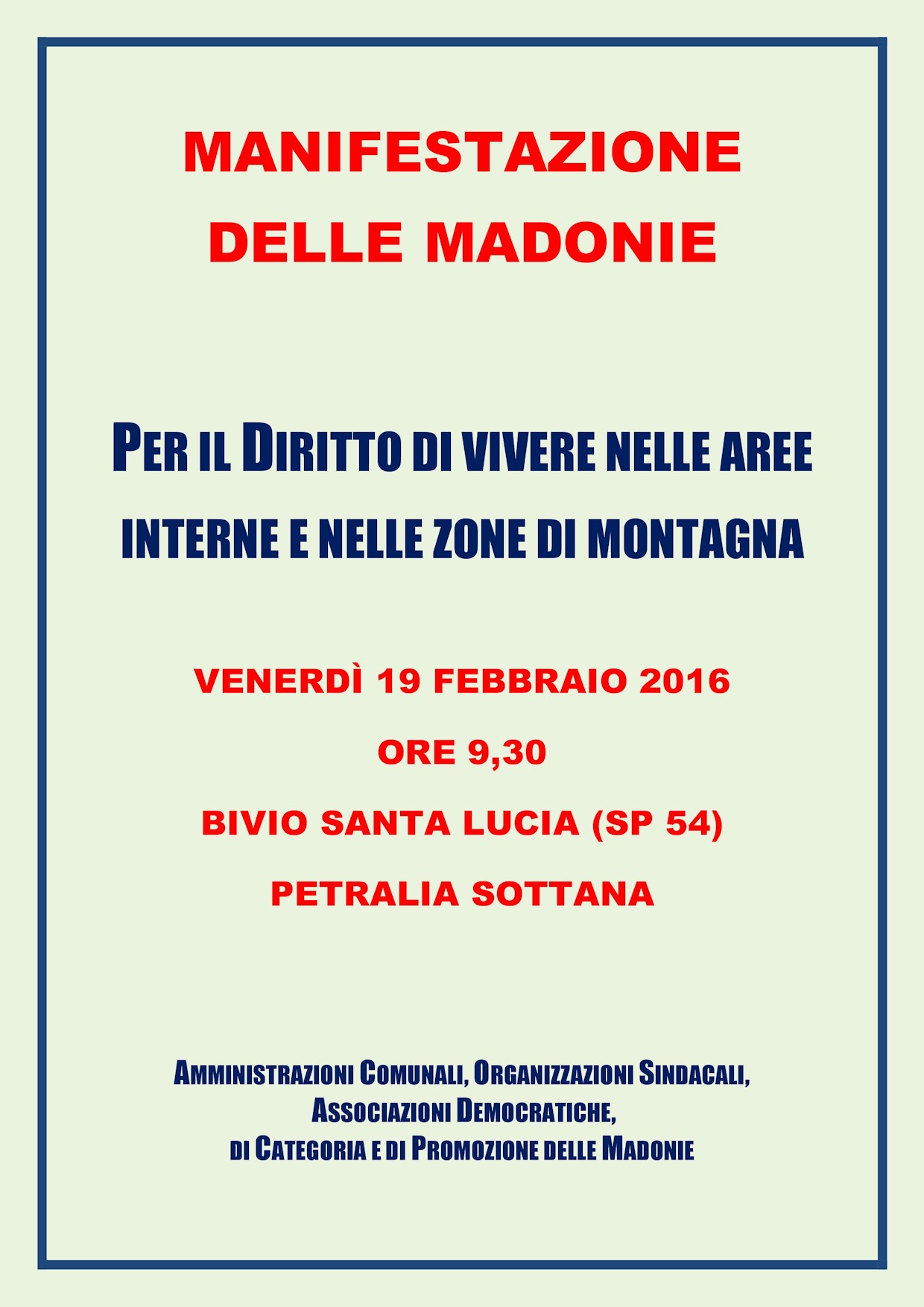 Manifestazione delle Madonie rid