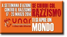 logo X settimana contro il razzismo